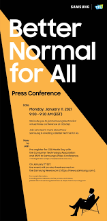 Ces 2021 asus launch event. Invitation A Better Normal For All Samsung S Ces 2021 Press Conference Samsung Global Newsroom