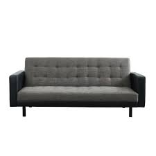 Canapé convertible comfort canapé d'angle convertible verona 267cm, convertible en lit, réversible, gris clair. Carl Canape Droit Convertible 3 Places Simili Et Tissu Noir Et Gris Pieds En Metal Noir Mat Contemporain L 204 X P 82 Cm Achat