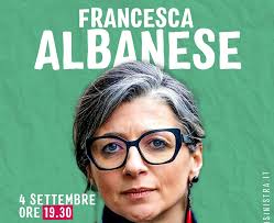 Francesca Albanese ospite a Terra!, la festa nazionale di Alleanza Verdi e  Sinistra (4 settembre)