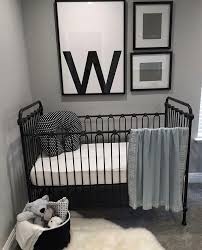 Simply Wonderful Black Crib Nursery Simple Nursery Baby Girls Nursery