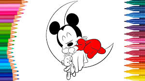 Mickey Mouse Mickey Maus Ausmalbilder Farbung Kleine Hande Malbuch Youtube