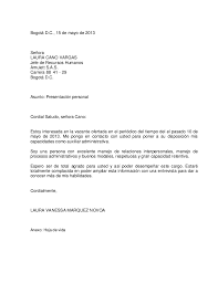 Carta De Presentacion Jefe De Almacen I Carta De