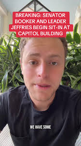 Senator Booker and Jeffries Initiate Capitol Building Sit-In
