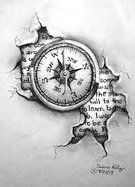 Tattoo Design Compass Compass Drawing Compass Tattoo Design Clock Drawings