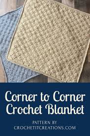 corner to corner crochet blanket crochet it creations