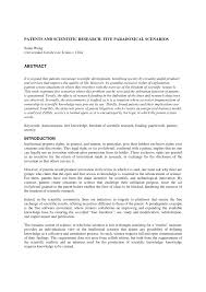 Maybe you would like to learn more about one of these? Pdf Patents And Scientific Research Five Paradoxical Scenarios