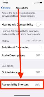How do you turn off privacy settings? How To Set Use The Accessibility Shortcut On Iphone And Ipad Osxdaily