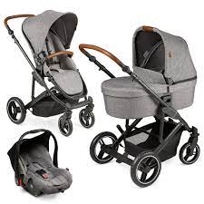 Scoica auto se monteaza pe cadrul caruciorului cu ajutorul unui adaptor (inclus in paket) iar pe bancheta masinii se prinde cu centura in 3 puncte. Abc Design 3in1 Kinderwagen Set Catania 4 Circle Edition Inkl Babyschale Babywanne Sportwagen Und Zubehor Woven Graphite Babyartikel De