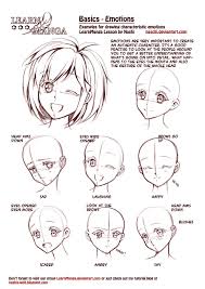 Learn Manga Emotions By Naschi How To Draw Manga Face Girl Face Cute Kawaii Drawing Tutorial How To M Cute Kawaii Drawings Manga Tutorial Kawaii Drawings