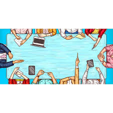 Vector Pop Art Illustration Of A Man And A Woman Sitting At A Ne Pop Art Discussion Professional Png And Vector With Transparent Background For Free Download Pop Art Illustration Vector