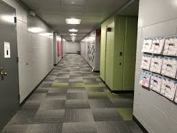 Southmont Elementary School K 12 Education Featuring Patcraft Mixed Materials Collection Cube C Resilient Flooring Commercial Flooring Modular Carpet Tiles