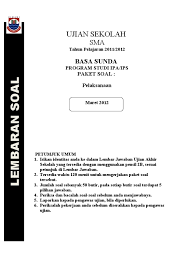 Ieu di handap anu henteu kaasup kana cara wawancara, nyaéta sakalieun aya budak nu teu bogaeun buku téh, esti mah tetelepék, jorojoy hayang ulin cenah ka imah babaturan téh. Soal Paket E