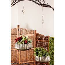Explore wonderful wall hanging planters including outdoor and indoor hanging planters for walls to create a beautiful diy vertical wall garden at home. Set Of 3 Industrial 10 13 And 16 Inch Corrugated Hanging Planters