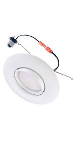 These are an unobtrusive solution with a recessed fit and robust d. Amazon Com Ostwin 6 Inch Square Led Recessed Downlight Baffle Trim Dimmable 12w 100w Replacement 1000 Lm 5000k Daylight Wet Rated Retrofit Installation Etl Listed Home Improvement