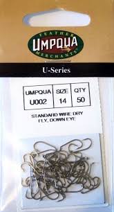 umpqua hooks dry fly down eye u002 size 22