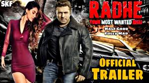 Salman khan in a still from the trailer. Radhe Trailer Salman Khan Disha Patani Randeep Hooda Radhe Full Movie Box Office Collection Youtube