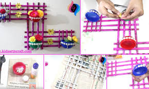Wall hanging craft ideas with paper flower easy. How To Make Newspaper Wall Hanging With Flower Vase Tutorial Kids Art Craft