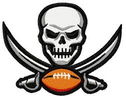 Tampa bay buccaneers hex and rgb color codes | the tampa bay buccaneers colors are red, bay orange and pewter. Tampa Bay Buccaneers Logo 2 Machine Embroidery Design