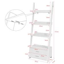 How to convert centimeters to feet. Sobuy Scaffale A Scala Libreria Scaffale Componibile Con Due Cassetti Frg230 W It Amazon It Casa E Cucina Scaffale A Scala Scaffali Scale