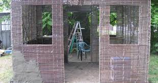 Ferrocement Technique Can Be Substituted With Mud Lime Fine Straw Cob Building Technology Cob Building Abandoned Buildings Building