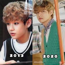 V was branded the 'heartthrob' of bts after the 2020 grammys and we're. From 2013 To Now 2020 No Change At Bts Kim Taehyung Facebook