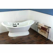 Maybe you would like to learn more about one of these? Kingston Brass Aqua Eden 72 Cast Iron Double Slipper Pedestal Freesta Luxury Freestanding Tubs