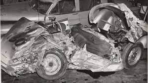 He starred in a road safety ad shortly before he died. James Dean Car Crash Rare Photos To Go Up For Auction Next Month
