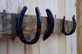 Shop bulleit barrel strength bourbon at the best prices. Amazon Com Wall Coat Rack With Real Rustic Horseshoe Hooks On A Upcycled Repurposed Wine Barrel Stave Sale And Free Shipping Rustic Home Decor Handmade