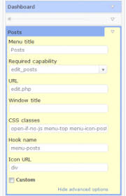 You can reorder the menus, show/hide. Featured Wordpress Plugin Admin Menu Editor
