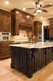 dark kitchen island black contrasting design gatefield chrome cart with natural wood top