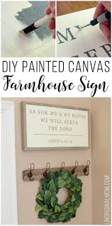 Diy Painted Canvas Farmhouse Sign Unoriginal Mom Farmhouse Signs Diy Country Crafts Home Crafts