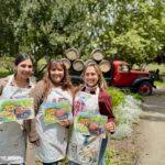 Watercolor in the Vineyard at Buttonwood Farm