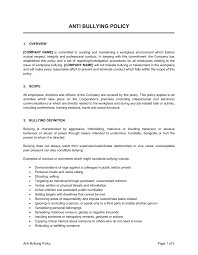 Maybe you would like to learn more about one of these? Anti Bullying Policy Template By Business In A Box