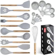 They sent me a package that included four silicone tools and their set of funnels. Wood Handle Silicone Utensils Wayfair