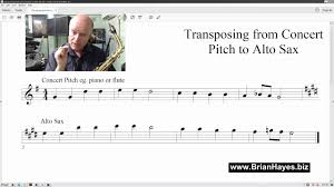 Transposing Made Easy For The Alto Saxophone