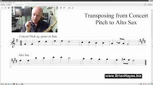 transposing made easy for the alto saxophone