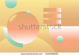 Stock Vector Yellow Geometric Abstract Patterned Background Vector Coffee Subscription Coffee Shop Office Coffee