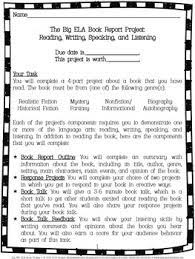 The two girls have little in common. The Big Ela Common Core Book Report Project Full Read Write Speak Listen