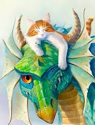 Cat And Dragon Https Www Pinterest Com Pin 604045368742446864 Cat Dragon Readlax Dragon Cat Dragon Pictures Dragon Artwork
