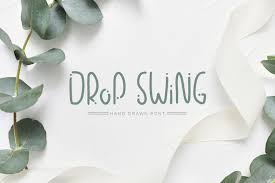 Licensed for personal and commercial use. Drop Swing Hand Drawn Font In Fonts On Yellow Images Creative Store