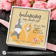 There are a number of things that make baggu totes downright awesome gifts. Yoga Gifts For Her Sparkly Pendant Necklace With Sweet Message Card Just Because Gifts For Girlfriend Printolife