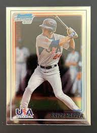 Bryce Harper Rookie Card RC 2010 1st Bowman Chrome USA Baseball #USA18-BC8  | eBay