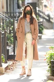 A good choice if you live in a warmer climate but still want the look of a winter coat. Katie Holmes Steps Out In The Ultimate Fall Boot Vogue