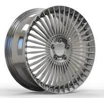 Wheel OEM 19X8.0 19X9.0 Multi Spoke Hyper Black 5X112 Forged Alloy Wheel  for Benz Car