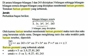 Diketahui barisan geometri, tentukan tiga suku pertama deret geometrinya. Contoh Soal Barisan Geometri Dan Penjelasannya Lengkap