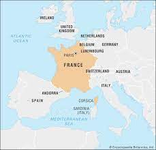 World Map Showing France France | History, Map, Flag, Population, Cities, Capital, & Facts |  Britannica
