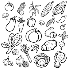 Vetores Legumes Para Colorir Desenho Vetorial Imagens Vetoriais Legumes Para Colorir Depositphotos