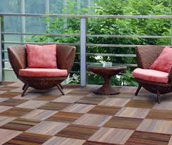 Whether you're refreshing an existing deck or building new, these deck tiles will help you get the job done in just a few hours (no professional help needed). Lay Patio And Balcony With Wooden Tiles Use Wood Tiles For Flooring Interior Design Ideas Avso Org