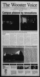 'we don't always look as carefully in the mirror' by barry garron, freelance contributor | 17 hours ago. The Voice 2001 2011 The Voice Student Newspaper Collection The College Of Wooster