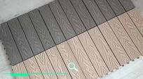 WPC 3D Embossed DIY Decking Tiles Waterproof Outdoor Terrace Patio Wood  Interlocking Floor Plastic Composite